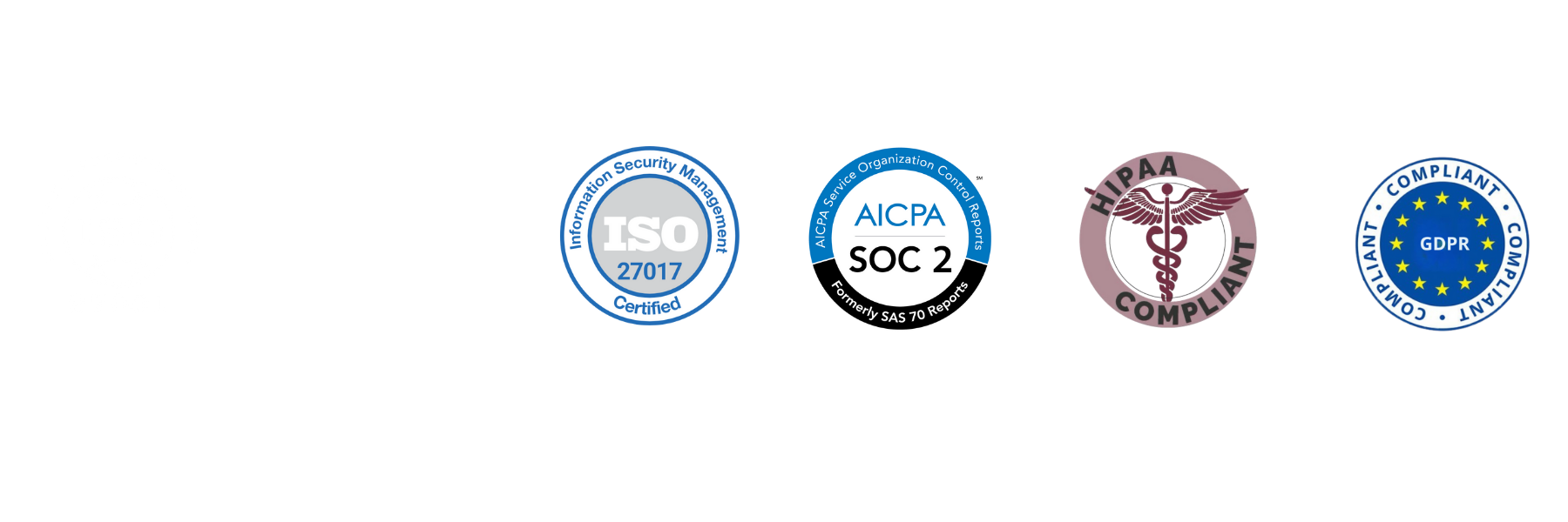 ISO, SOC2, HIPAA, GDPR compliant