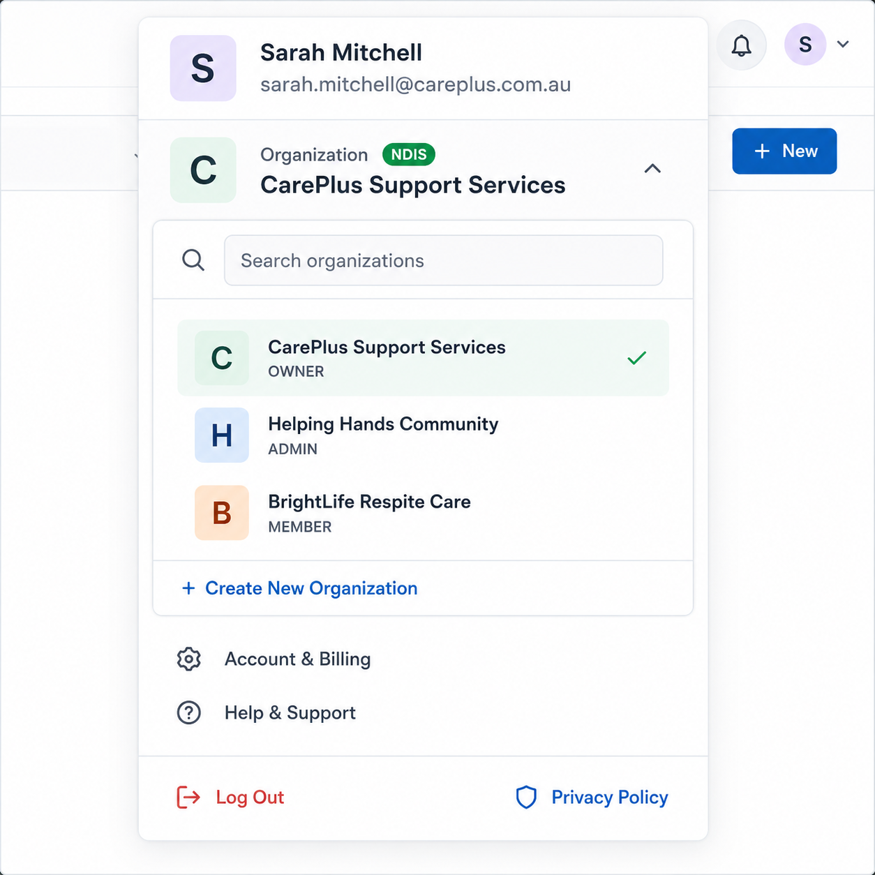 Compliance across multiple business units