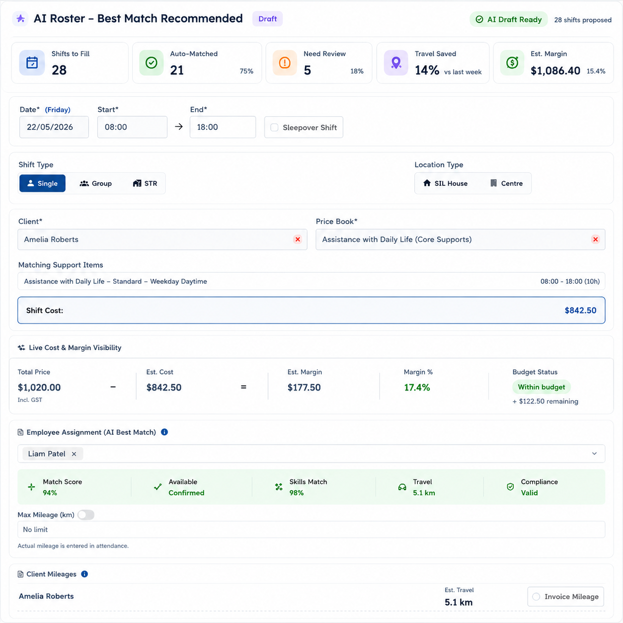 AI Rostering is where time, margin, and compliance leak 1