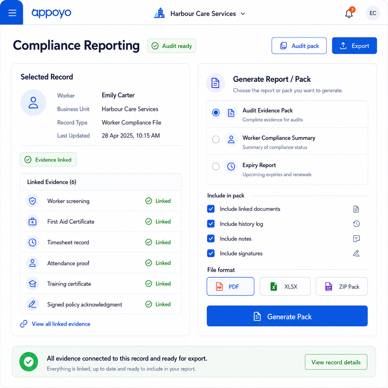 From daily work to audit 1