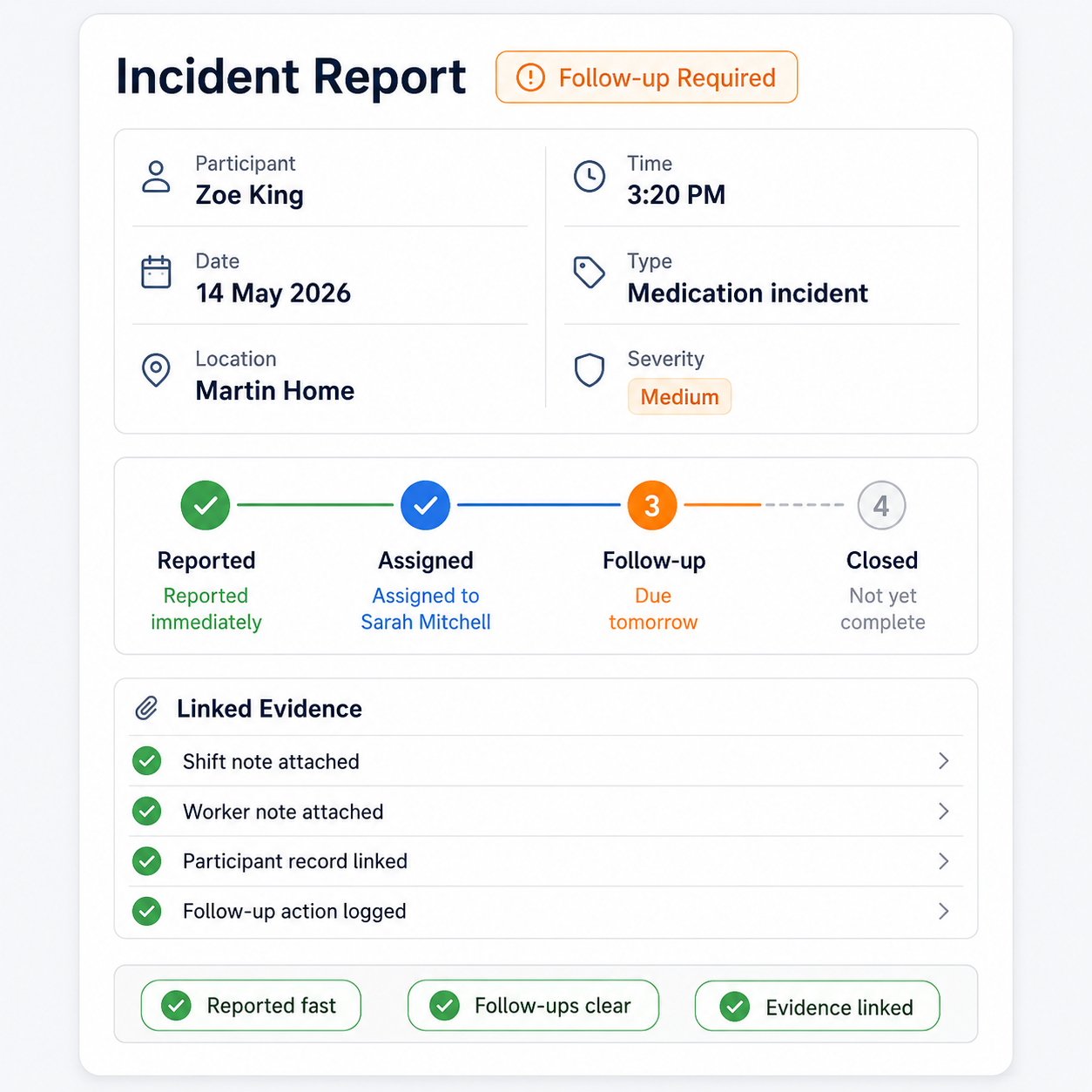 Incident risk increases 1