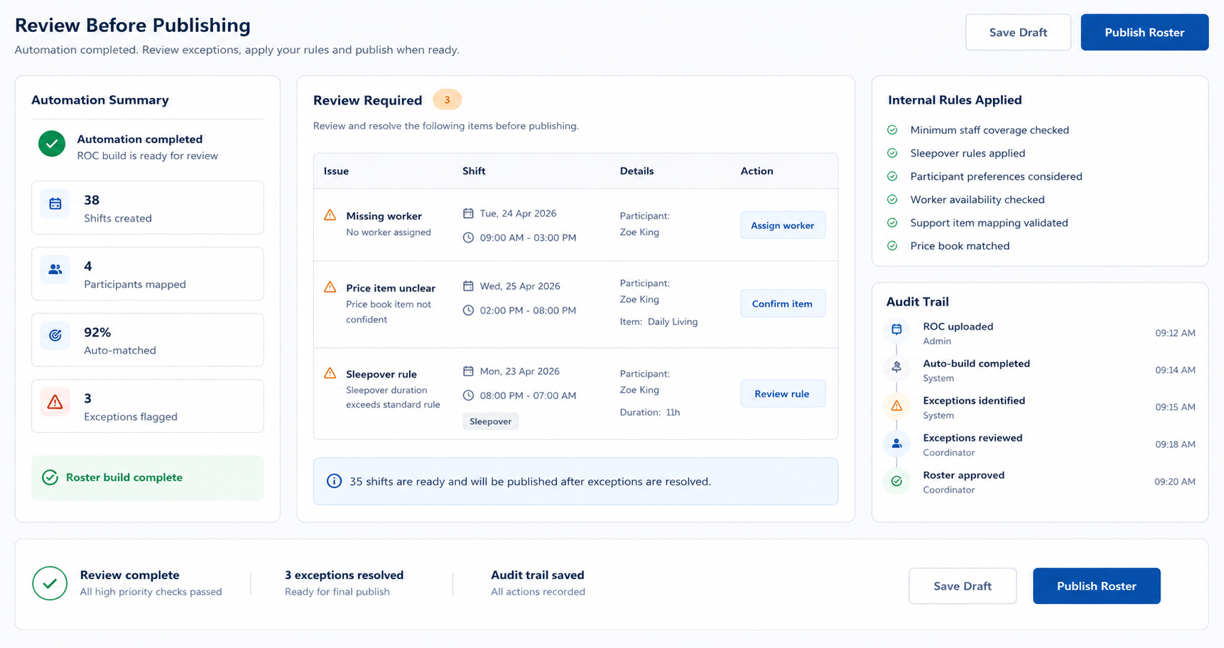 Fast automation